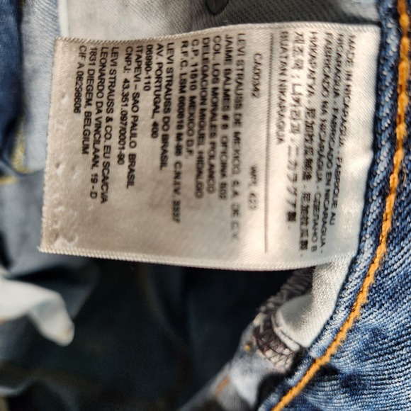 Levi's 550 Jeans Men's 46X30 Straight Relaxed Denim Blue Pre-Owned - Picture 9 of 16